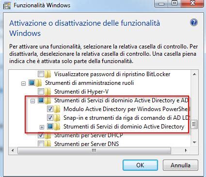 È possibile installare Active Directory su Windows 7